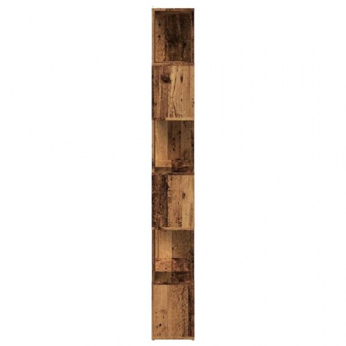 Bogreol/rumdeler 60×24×186 cm - antikt trælook