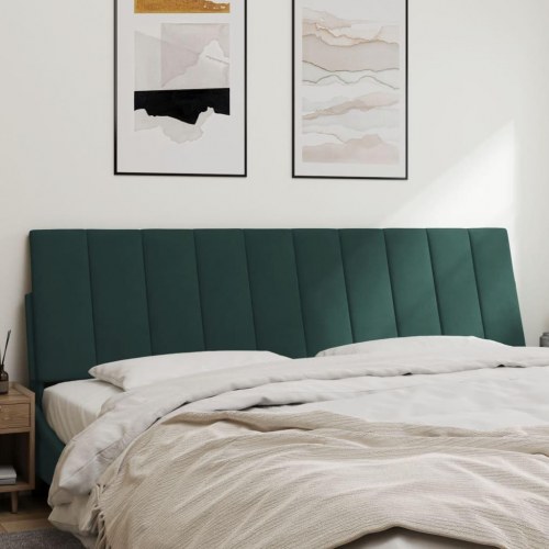 Gavlpude Hanko 180 cm i velour - mørkegrøn