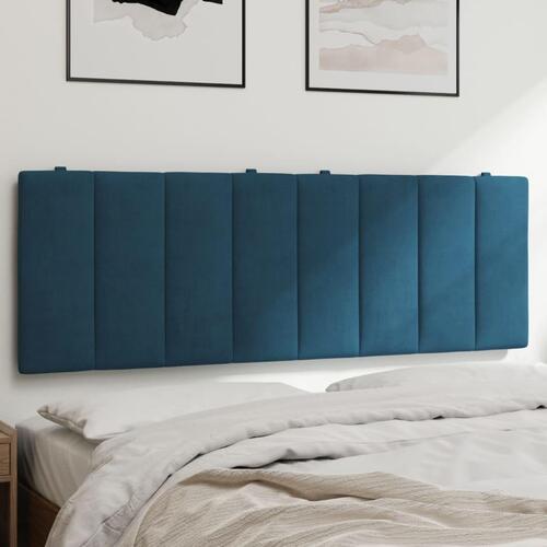 Gavlpude 140 cm velour blå