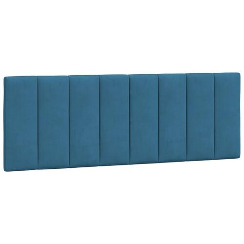 Gavlpude 140 cm velour blå