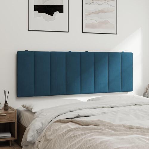 Gavlpude 140 cm velour blå