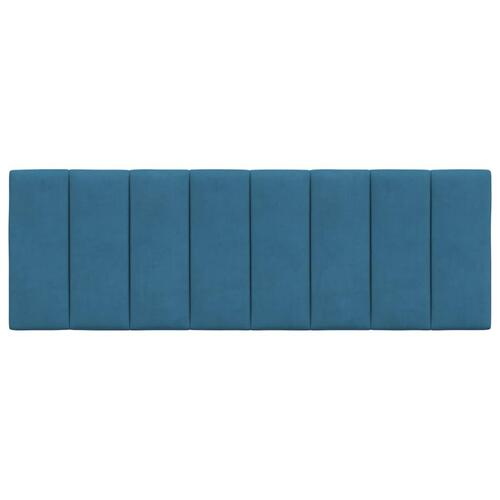 Gavlpude 140 cm velour blå