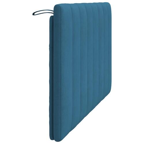 Gavlpude 140 cm velour blå