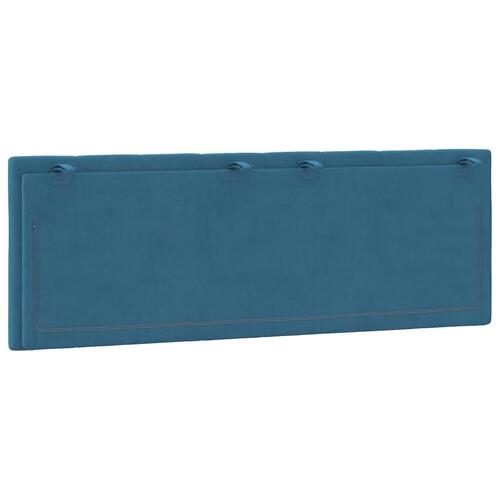 Gavlpude 140 cm velour blå