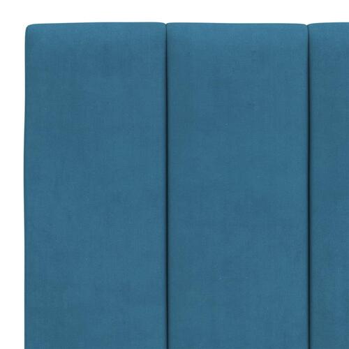Gavlpude 140 cm velour blå