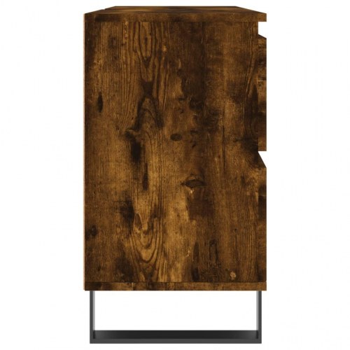 Badeværelsesskab 80 x 33 x 60 cm - røget egetræsfarve