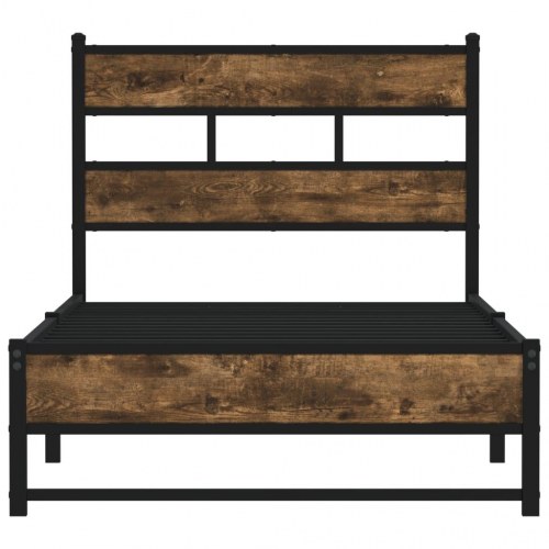 Sengeramme uden madras 80 x 200 cm - røget egetræsfarve