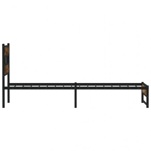 Sengeramme uden madras 80 x 200 cm - røget egetræsfarve