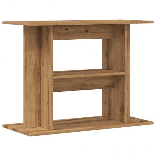 Akvariestativ i håndlavet eg - 80 × 35 × 60 cm, konstrueret træ