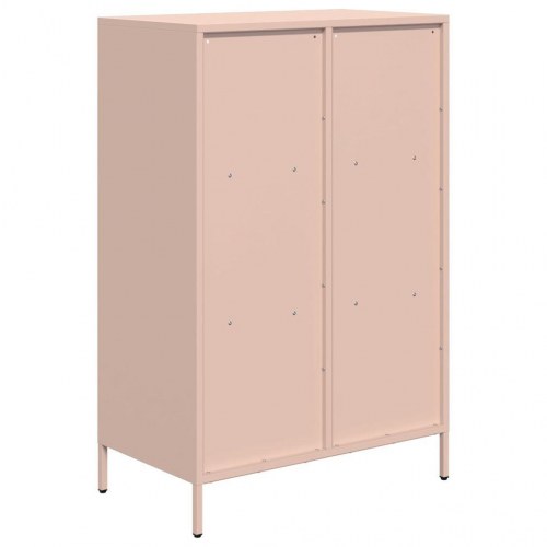 Opbevaringsskab i stål 68 x 39 x 103,5 cm - lyserød