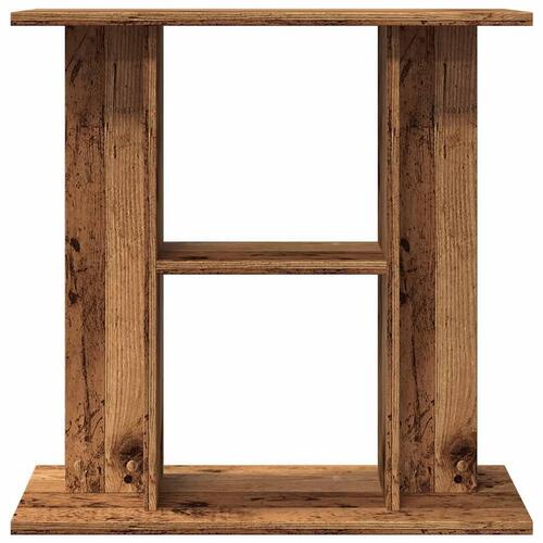 Akvariebord 60x30x60 cm konstrueret træ antikt trælook