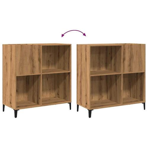 Vinylskab 84,5x38x89 cm konstrueret træ kunsteg