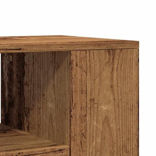 Tv-bord med hjul 102x34,5x43 cm konstrueret træ antikt træ