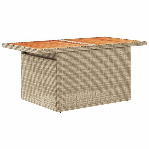 Sofasæt til haven 11 dele med hynder polyrattan beige