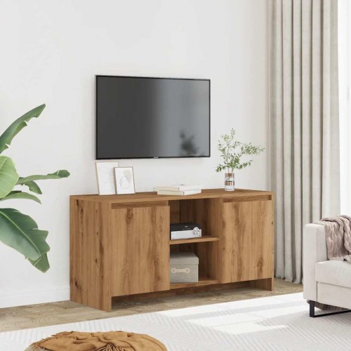Tv-bord i kunsteg - 102 × 37,5 × 52,5 cm, konstrueret træ