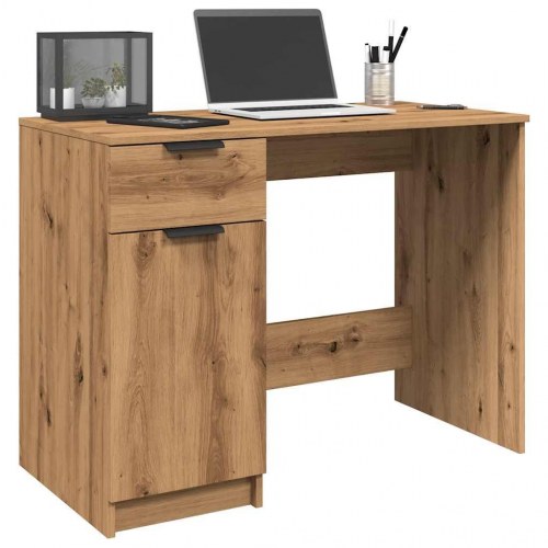 Skrivebord 100 × 50 × 75 cm i konstrueret træ - kunsteg