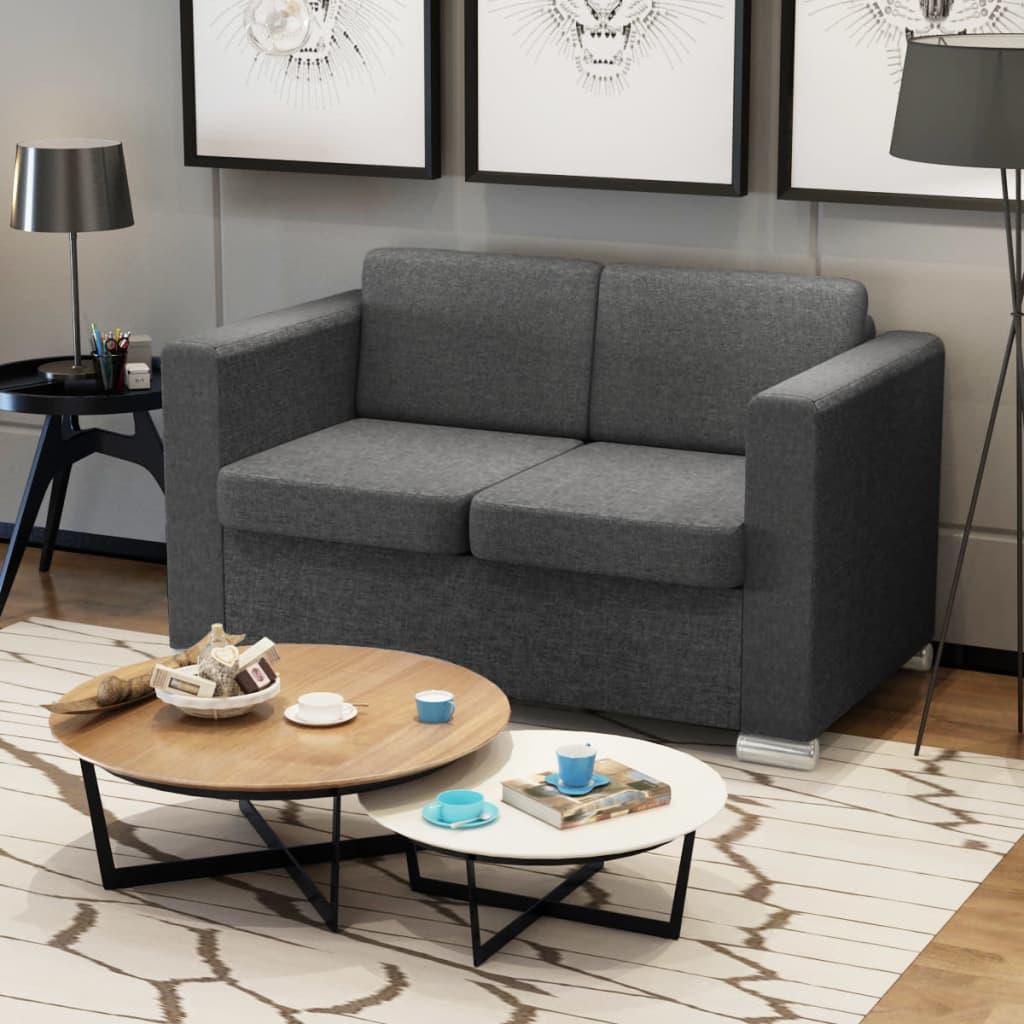 Topersoners Sofa Stof Mørkegrå