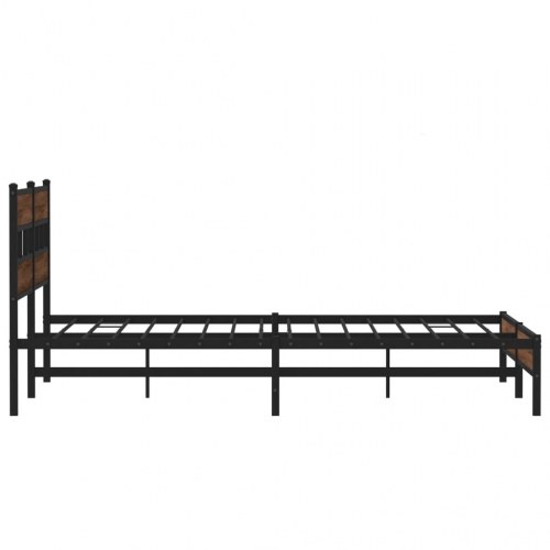 Sengeramme uden madras 183 x 213 cm - brun egetræsfarve