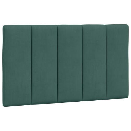 Seng med madras 90x190 cm velour mørkegrøn
