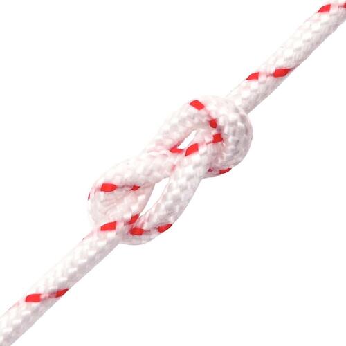 Startsnor Ø5 mm 10 m nylon hvid og rød