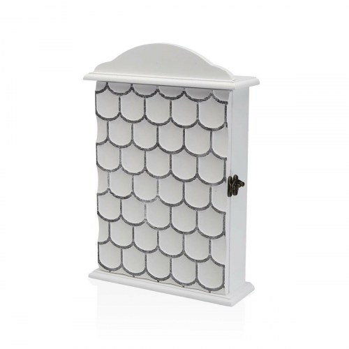Versa nøgleskab - hvid MDF, 6 × 28 × 19,5 cm