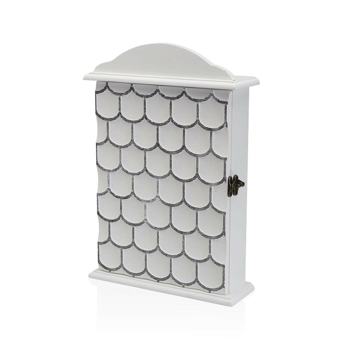 Versa nøgleskab - hvid MDF, 6 × 28 × 19,5 cm