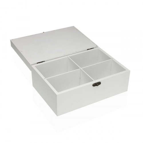 Versa sykasse i træ - hvid, 16 × 10 × 26 cm