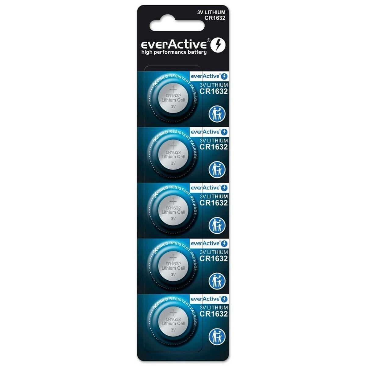 EverActive CR1632 knapbatterier 3 V - 5 stk.