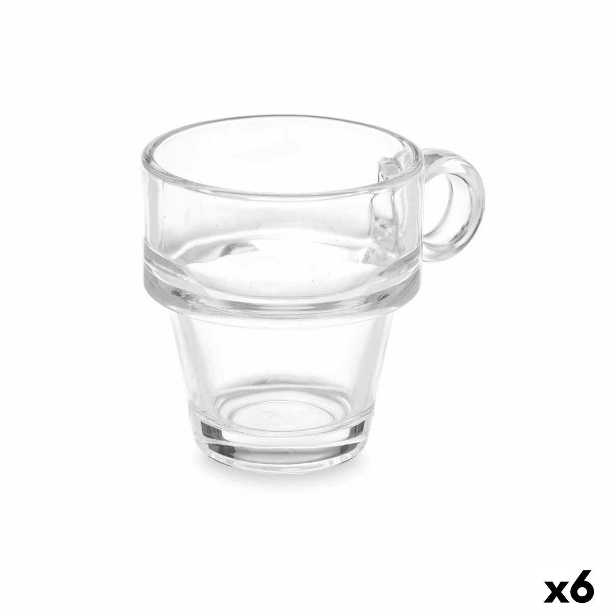Kop Gennemsigtig Glas 90 Ml 6 Enheder