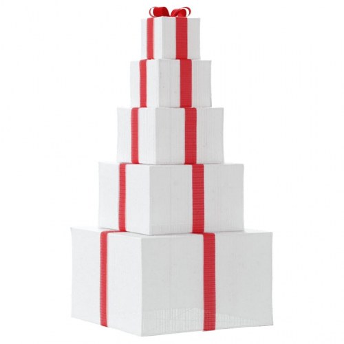 Juledekoration gaveæske 250 LED'er varm hvid