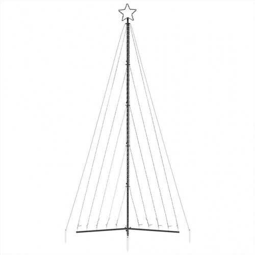 LED-juletræ 570 LED'er 399 cm flerfarvet lys