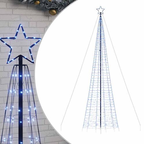 Lysende juletræ med spyd 1534 LED'er 500 cm blåt lys