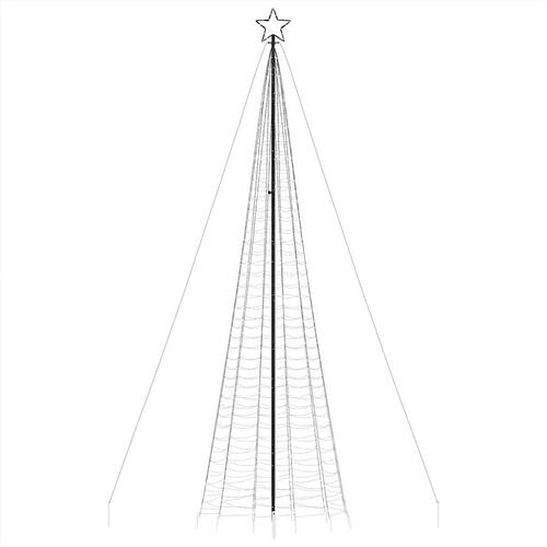 Lysende juletræ med spyd 1534 LED'er 500 cm blåt lys