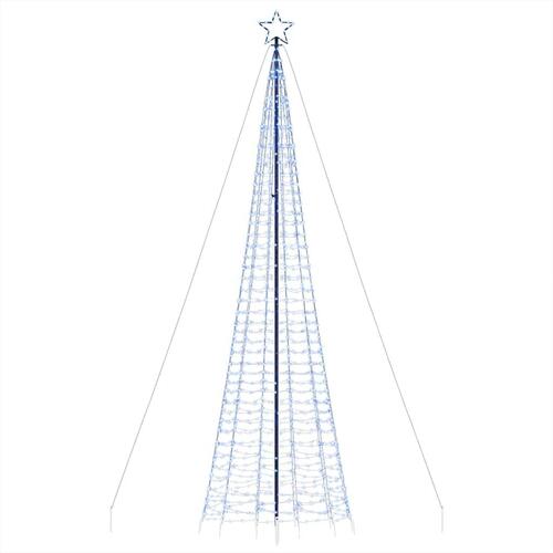 Lysende juletræ med spyd 1534 LED'er 500 cm blåt lys