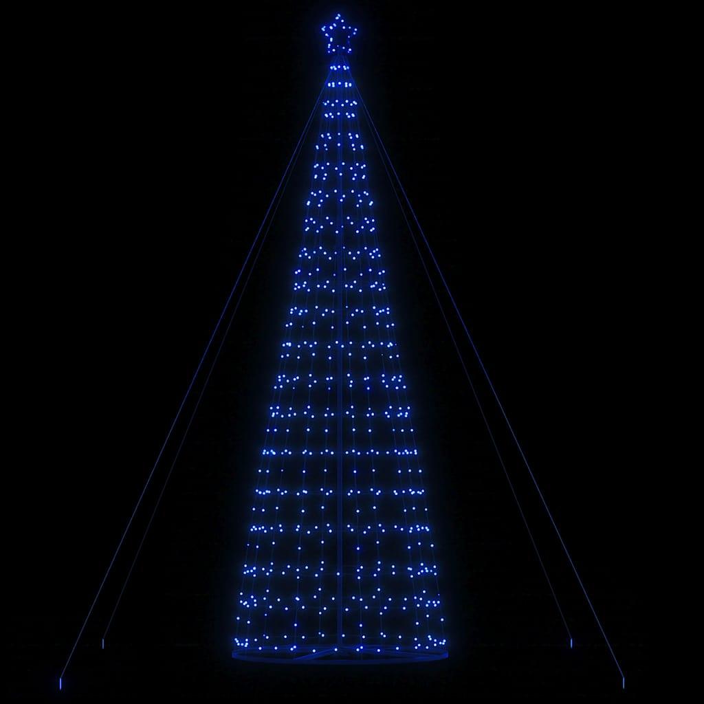 Led-Juletræ 200 Led'er Koldt Hvidt Lys - Blå / 503 cm