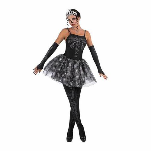 Kostume til voksne Skelet Ballerina M