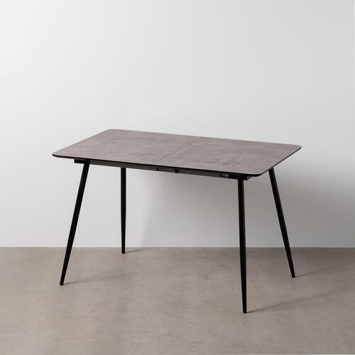 Bord der kan slås ud Sort Grå Jern 120 x 80 x 75 cm