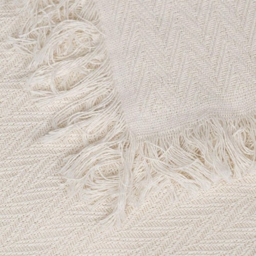 Sengetæppe (vattæppe) Flødefarvet