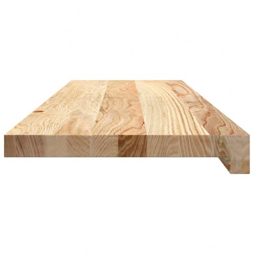 Vindueskarme 2 stk - ubehandlet massivt egetræ 80 × 25 × 2 cm