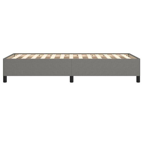 Sengeramme med madras 90x190 cm stof mørkegrå