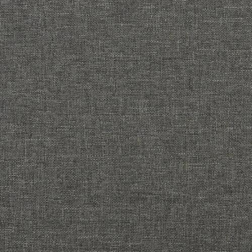 Sengeramme med madras 90x190 cm stof mørkegrå