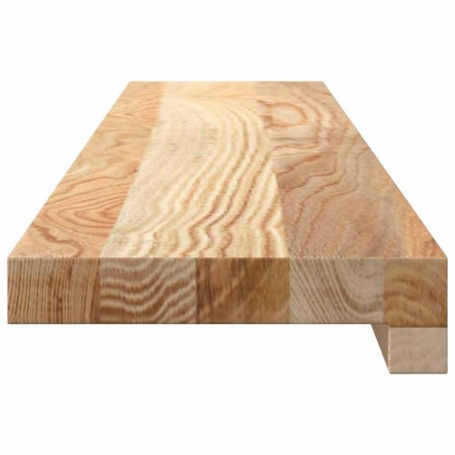 Vindueskarme 2 stk - ubehandlet massivt egetræ 90 × 15 × 2 cm
