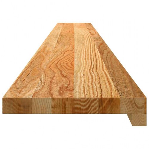Vindueskarme 2 stk i massivt egetræ - lysebrun 160 × 20 × 2 cm