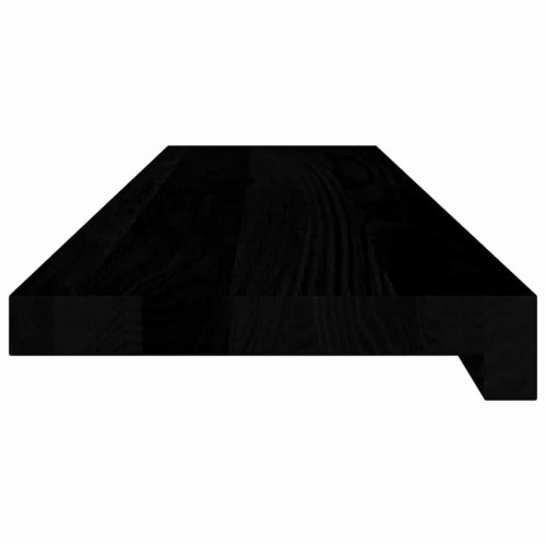 Vindueskarme i massivt egetræ - 2 stk, brunsort 90×20×2 cm