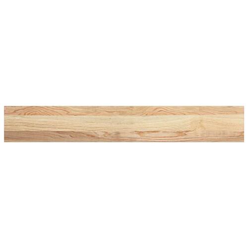 Vindueskarme 2 stk ubehandlet 100x15x2 cm massivt egetræ
