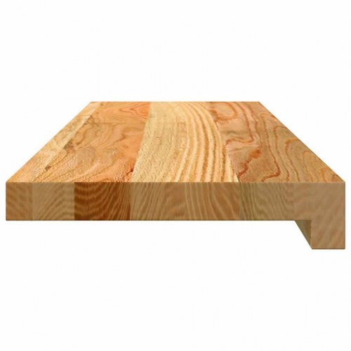 Vindueskarme i massivt egetræ - 2 stk, lysebrun 70 × 20 × 2 cm