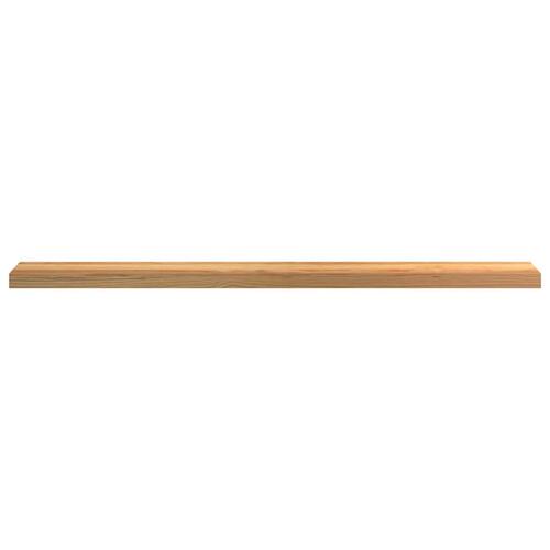 Vindueskarme 2 stk lysebrun 140x15x2 cm massivt egetræ