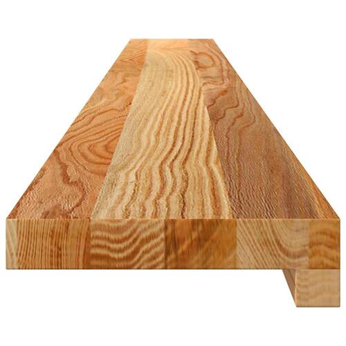 Vindueskarme 2 stk lysebrun 140x15x2 cm massivt egetræ