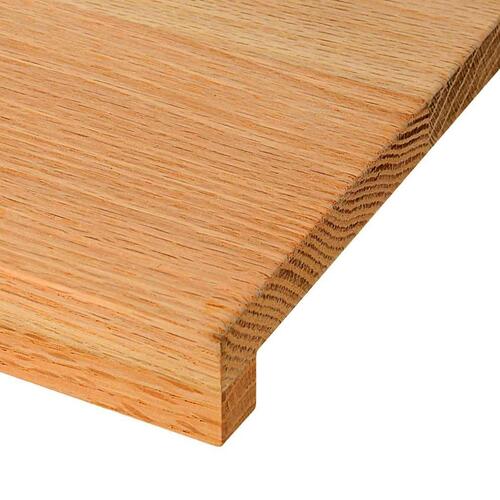 Vindueskarme 2 stk lysebrun 140x15x2 cm massivt egetræ