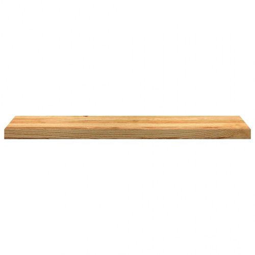 Vindueskarme i massivt egetræ - 2 stk, lysebrun, 100 × 25 × 2 cm